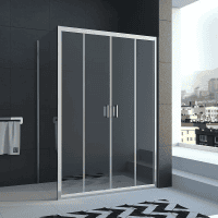 Душевой угол Veconi Rovigo RV-045, 1200x1000x1850 хром, стекло прозрачное