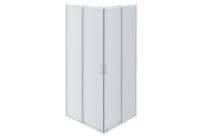 AQ NAA 1142-100 (новый артикул AQ ARI KV10020CH) Душевой уголок квадратный, двери раздвижные 1000x1000x2000 профиль хром, стекло прозрачное