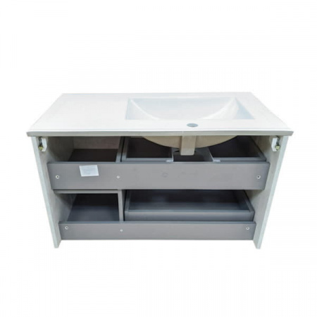 Тумба с раковиной Comforty "Верона-75" дуб белый