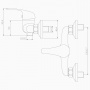 Смеситель Rossinka Y35-41 для душа