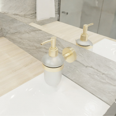 Дозатор жидкого мыла золото-сатин Fixsen Comfort Gold FX-87012