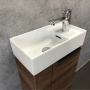 Тумба с раковиной Comforty "Асти-40" дуб темно-коричневый