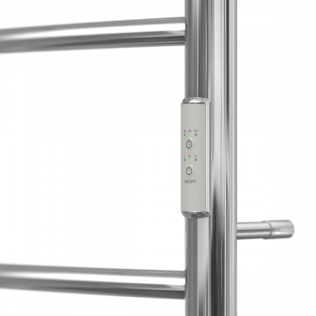 Полотенцесушитель электрический Point PN04846P П3 400x600 с полкой, диммер справа, хром