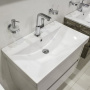 Тумба с раковиной Comforty "Дублин-75" белый глянец