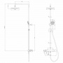 Душевая стойка Lemark Bronx LM3772GM для душа термостатический