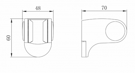 Крепление настенное Lemark LM8083C поворотное для лейки