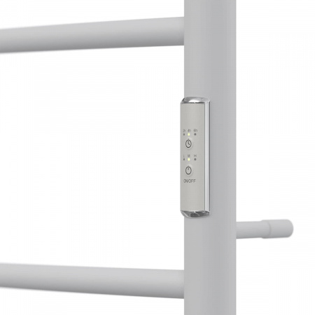 Полотенцесушитель электрический Point PN04846PW П3 400x600 с полкой, диммер справа, белый