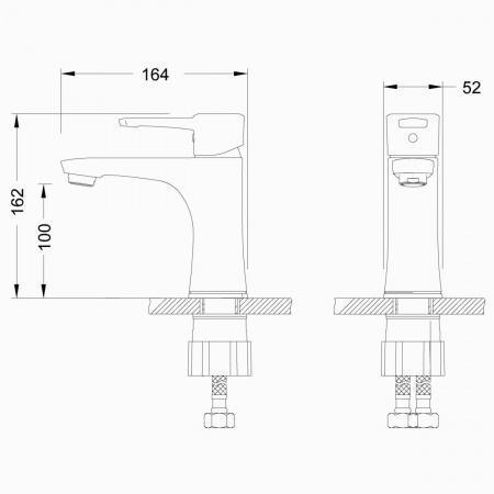 Смеситель Lemark Evitta LM0506C для раковины