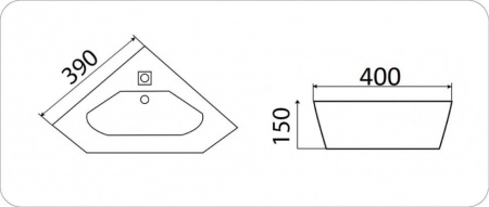 Умывальник CeramaLux 7012J