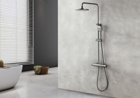 Душевая стойка Lemark Bronx LM3770GM для душа термостатический