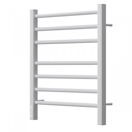 Полотенцесушитель электрический Point PN70756W П7 500x600, диммер слева, белый