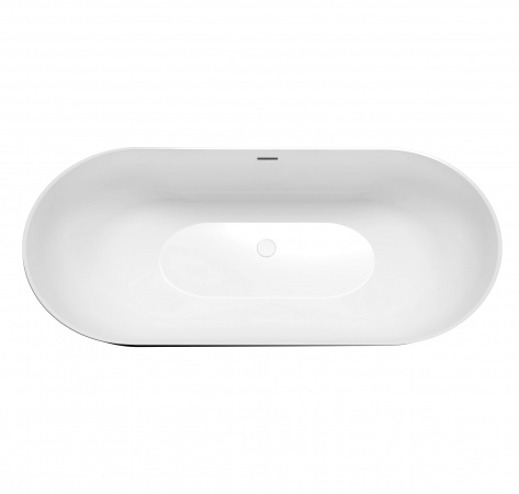 Ванна отдельностоящая Grossman Classic GR-2501MB (170х80х58) черный/белый матовый