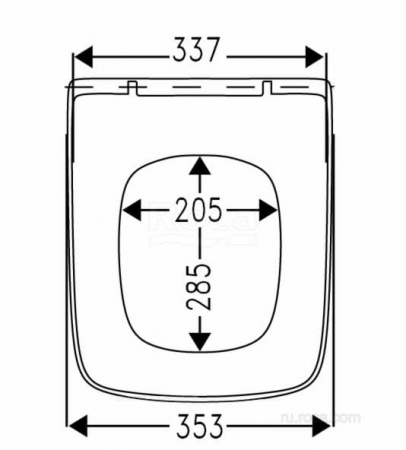 Крышка для чаши Roca The Gap Soft Close, тонкая 801472001
