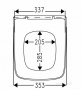 Крышка для чаши Roca The Gap Soft Close, тонкая 801472001