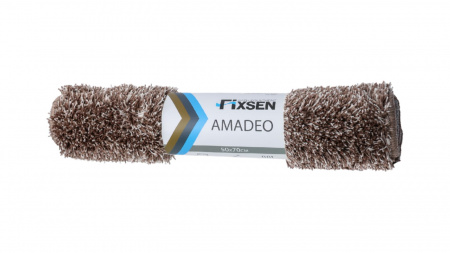 Коврик для ванной Fixsen Amadeo 1-ый,  FX-3001I, коричневый, 50х70 см.