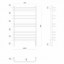 Полотенцесушитель электрический Lemark Luna LM41910Z П10 500x900, диммер справа, хром