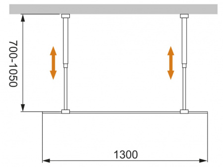 Душевая перегородка Cezares LIBERTA-L-2-130-C-Cr