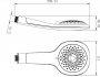 Лейка душевая Lemark LM0815CGreen, 5-функциональная