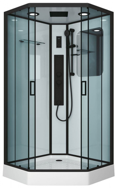 Душевая кабина Niagara Premium NG-6901-01GD BLACK, 90x90x220 см
