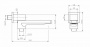 Излив для ванны с дивертором для душа BelBagno ROMANO ROM-BCA-CRM
