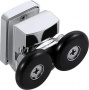 AQ NAA 2142-100 (новый артикул AQ ARI RO10020CH) Душевой уголок 1/4 круга, двери раздвижные 1000x1000x2000, профиль хром, стекло прозрачное