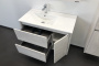 Тумба с раковиной Comforty "Бремен-90" дуб белый