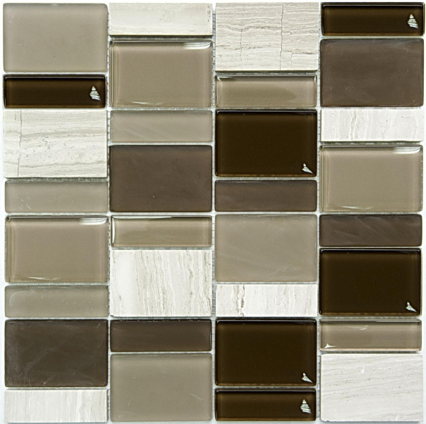 Мозаика стеклянная NS mosaic S-837