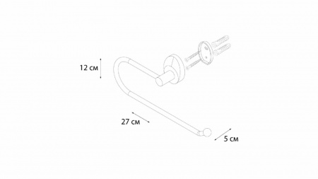 Полотенцедержатель кольцо Fixsen Europa FX-21811A