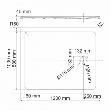 Душевые поддон WasserKRAFT 44T10
