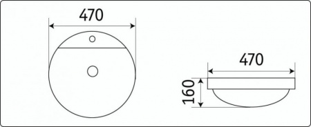 Умывальник CeramaLux 7067A