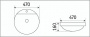 Умывальник CeramaLux 7067A