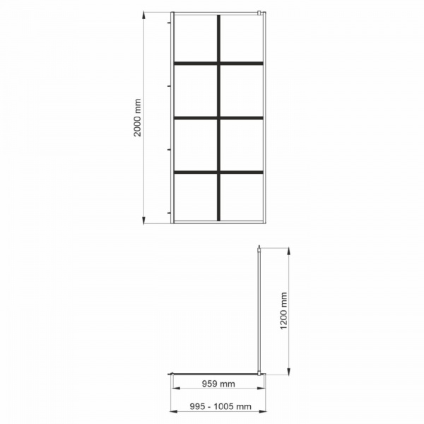Душевая перегородка WasserKRAFT Glan 66W44