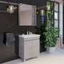 Тумба с раковиной Comforty "Осло-70НД" бетон светлый