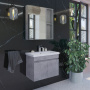 Тумба с раковиной Comforty "Осло-70ПД" бетон светлый