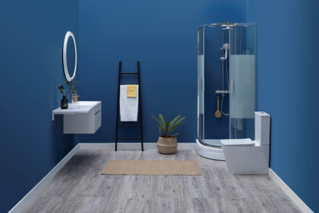 Тумба с раковиной Aquanet Токио 130 R белый (подвесная, 1 ящик)