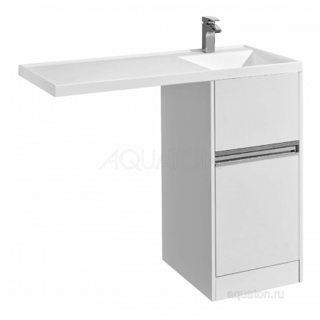 Тумба с раковиной Aquaton Лондри 400 белый