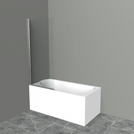 Душевая шторка на ванну BelBagno UNO-V-1-80/150-C-Cr