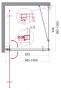 Душевой уголок BelBagno MARMI-A-1-100-C-Cr