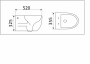 Унитаз подвесной CeramaLux 2196-1