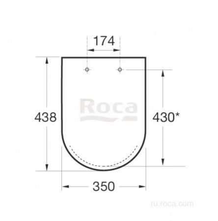 Крышка для чаши Roca Debba Round Soft Close,supralit 801B2200B
