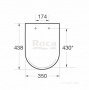 Крышка для чаши Roca Debba Round Soft Close,supralit 801B2200B