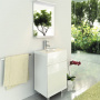Зеркало Comforty "К-50" белый глянец