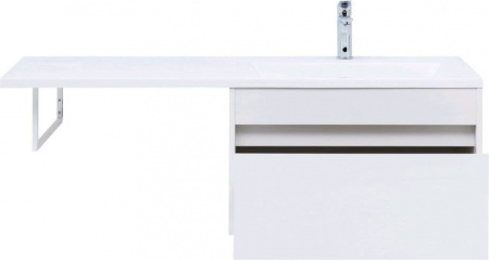 Тумба с раковиной Aquanet Токио 130 R белый (подвесная, 1 ящик)