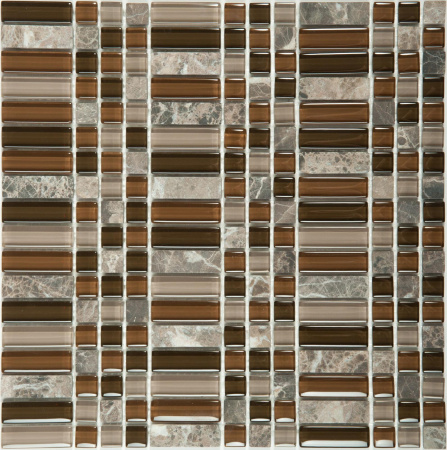 Мозаика стеклянная NS mosaic S-809