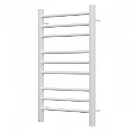 Полотенцесушитель электрический Point PN70758W П9 500x800, диммер слева, белый
