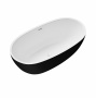Ванна отдельностоящая Grossman Classic GR-2403MB (150х78х58) черный/белый матовый