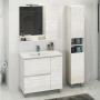 Шкаф-колонна Comforty "Верона-35-Н" дуб белый