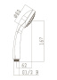 Лейка душевая Lemark LM0211C, 1-функциональная