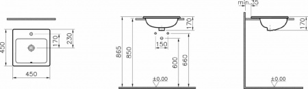 Раковина VitrA S20 5463B003