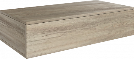 Тумба с раковиной Comforty "Порто-120-2" дуб тёмно-коричневый с черной столешницей